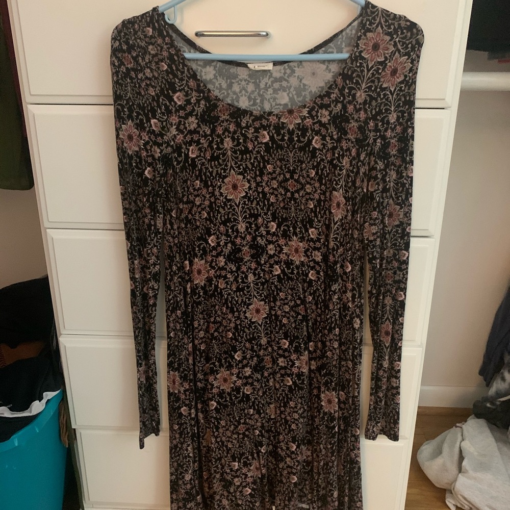 Garage floral knee length dress